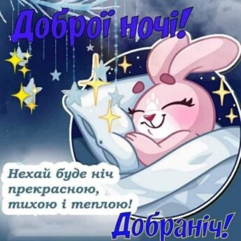 Доброй ночи! Нехай буде ніч прекрасною, тихою і теплою! Добраніч!